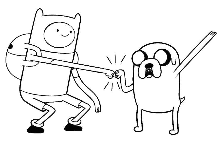 Charakter Malbuch von Adventure Time
